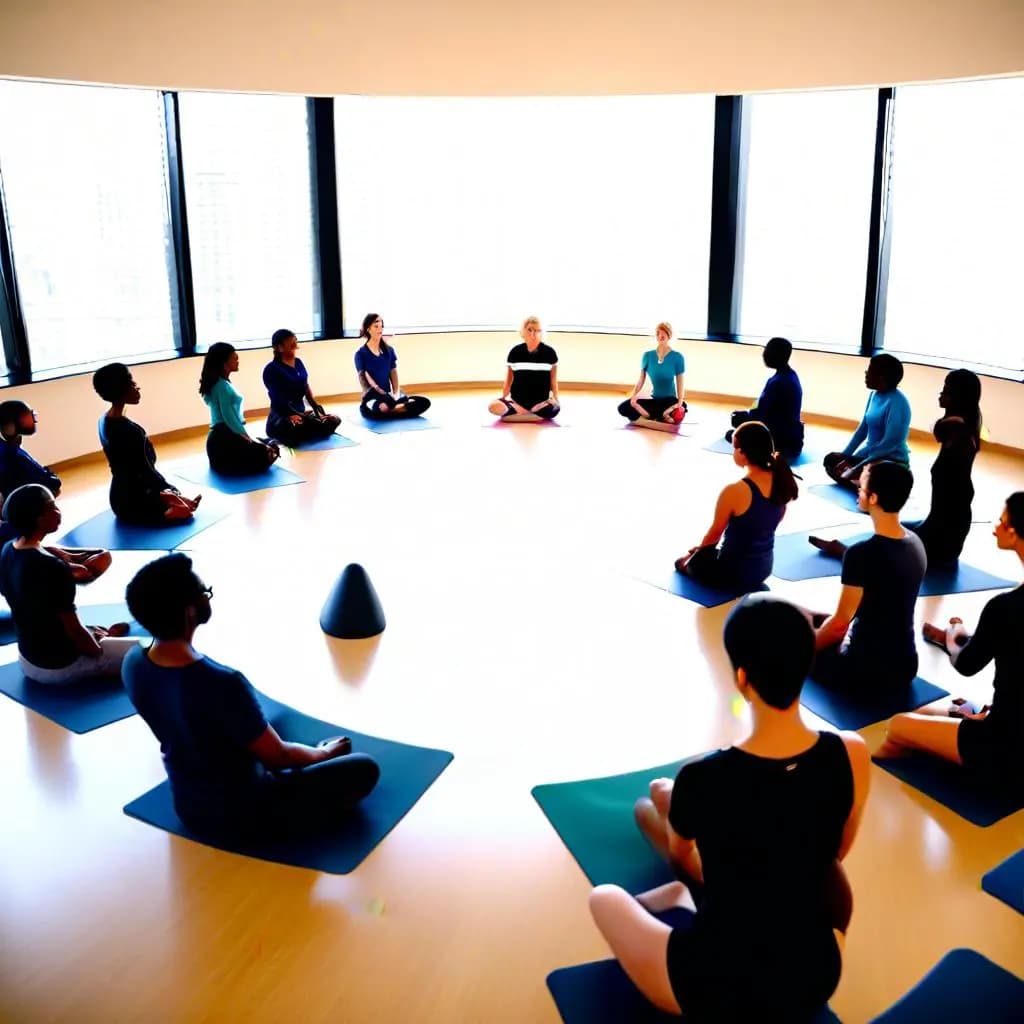 Sesión grupal de Sofrología Caycediana